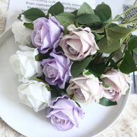 50cm Artificial Flowers Silk Rose Wedding Decoration Long Branch Bouquet Fake Plants Home Decoration DIY Craft Wreath Supplies