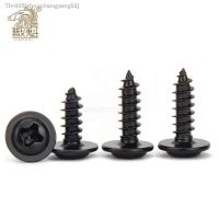 ♨ Hardware Black Screw PWA Cross Round Head With Cushion Self-tapping Screw Pan Head M1.4 M1.7 M2 M2.3 M2.6 M3 M3.5 M4