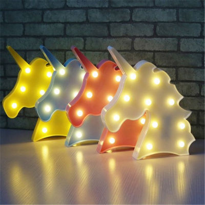 3D Unicorn Flamingo LED Night Light Christmas Decoration for Home Lamps Indoor LED Night Light Wedding Party Decoration