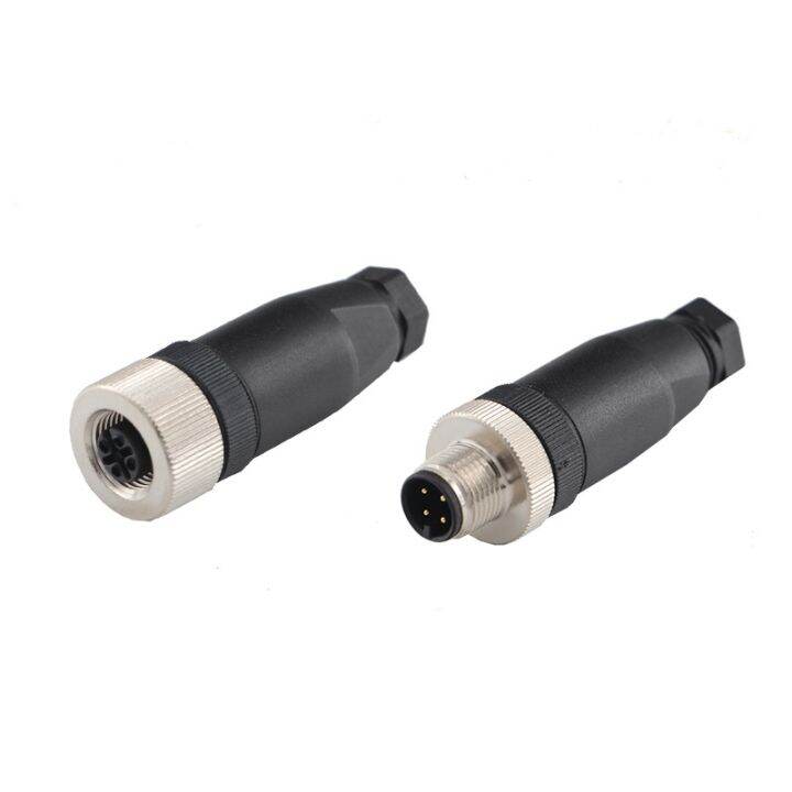 waterproof-ip67-m12-connector-aviation-plug-socket-4-5-8-12-pin-hole-needle-male-curved-straight-screw-crimping-power-connectors