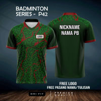 เสื้อแฟชั่นเจอร์ซีย์ใหม่ BADMINTON วอลเลย์บอลวิ่งคอลเลกชัน 2023-P42 2023