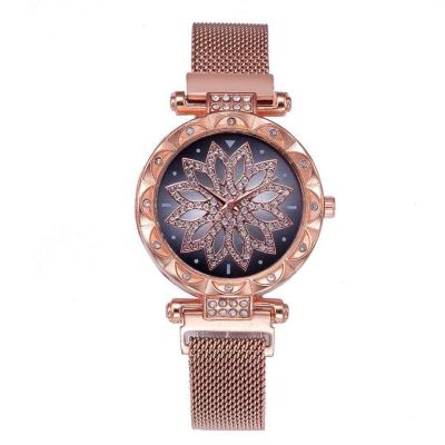 【July hot】 2019 new watch female vibrato with the same style of iron-absorbing stone ladies magnet time to run fashion explosive womens