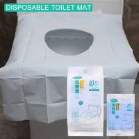 【LZ】 10PC Disposable Toilet Seat Cover Travel Water Proof Toilet Mat Toilet Paper Cushion Biodegradable Toilet Mat Bathroom Accessory