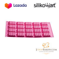 Silikomart SF147 Mini Waffel Fuchsia Silicone Mould NR.16