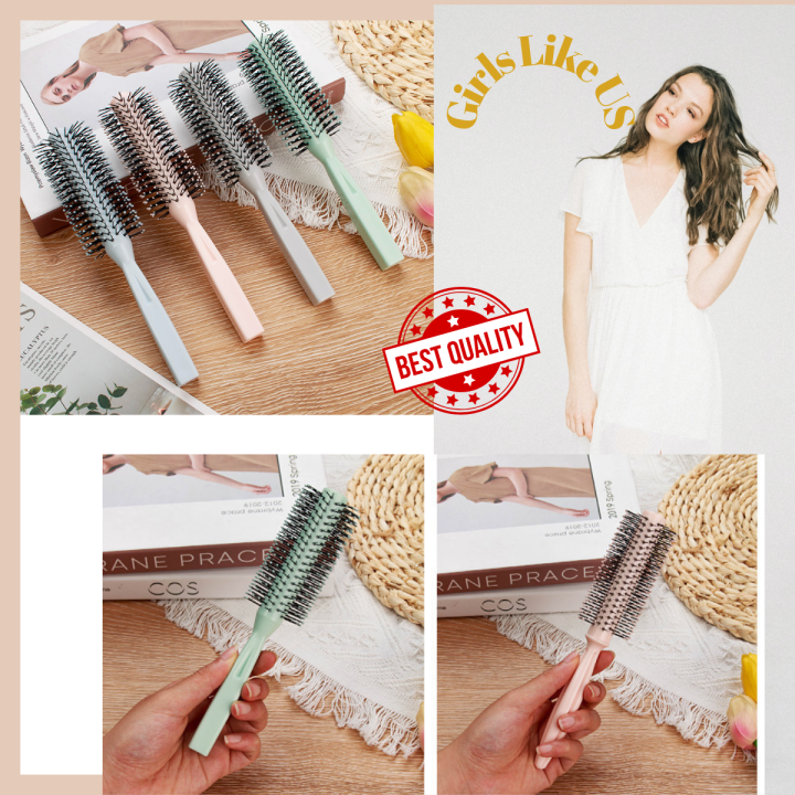 Best Quality】Rolling comb 1pc | Rolling Hair Brush | Hair Styling | INS  Girly Style Colour | Lazada