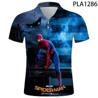 Comics Spider Polo Homme Summer 3D Printed Polo Shirt Men Fashion Streetwear Casual Hombres Harajuku Cool Short Sleeve Ropa