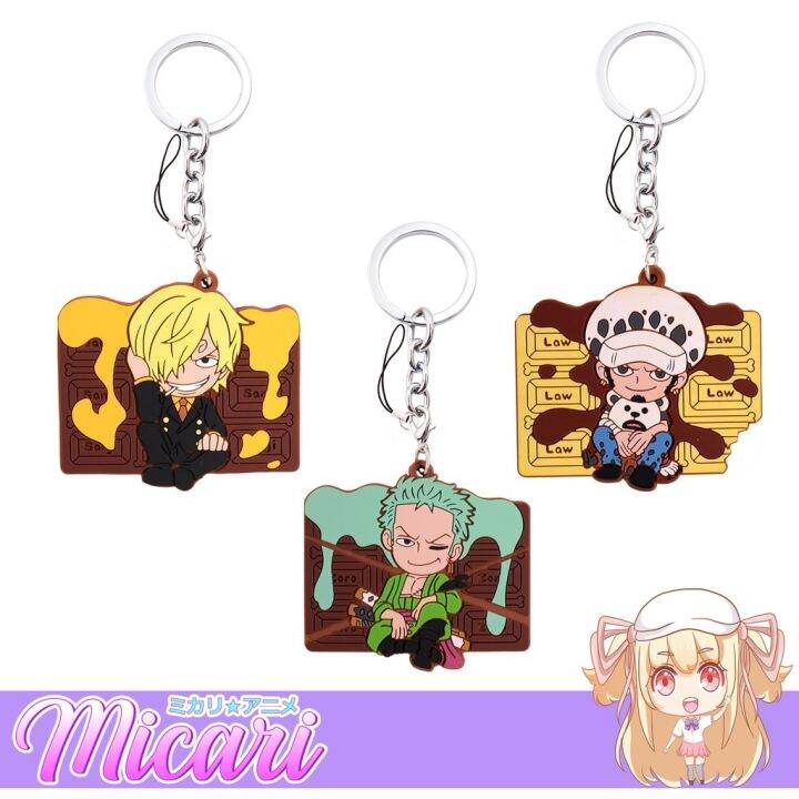 Micari One Piece Anime Rubber Keychain Lazada PH