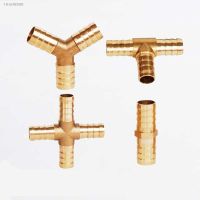 ❄ 3mm-25mm Brass Splicer Pipe Fitting Connector Hose Bar Gas Copper Barbed Coupler Connector Joint Coupler Adapter Tube Fittings