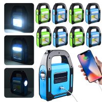 1-3PCS Portable Solar Lantern Handheld Work Light Flashlight Outdoor Tent Camping Lights Solar Power Bank with Handle For Hiking