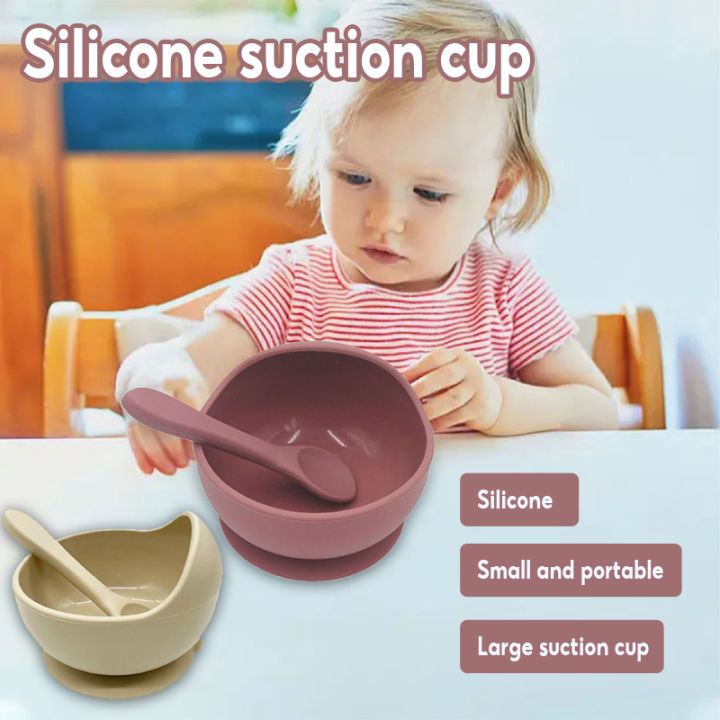 silicone-feeding-set-baby-bowl-food-grade-silicone-bowl-spoon-handle