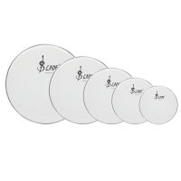 White Drum Skin Five Drum Kits Made of Polyester Film Musical Instrument Accessories