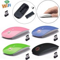 2.4GHz Wireless Optical Mouse 4 Keys Computer PC Mice USB 2.0 Ergonomically Design Ultra Slim Fashion Mouse Red Blue Green Black