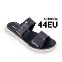 รองเท้าแตะไซส์ใหญ่ 44 EU Sandal Men แบบเทปแปะ สีดำ KR1009BL