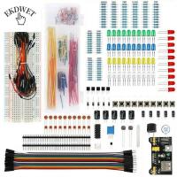 EKDWET ตัวเก็บประจุตัวเก็บประจุ ไฟ LED RGB สำหรับ Arduino R3 ชุดเริ่มต้นพื้นฐาน เริ่มต้นโครงการ DIY แพ็คต้านทาน ตัวต้านทานหลากหลายชุด ชุด DIY อิเล็กทรอนิกส์ ชุดสนุกอิเล็กทรอนิกส์ ชุดชิ้นส่วนอิเล็กทรอนิกส์