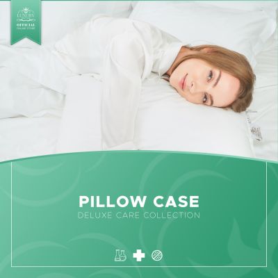 🎉🎉โปรพิเศษ Luxury Pillow ปลอกหมอน DELUXE CARE JUNIOR รุ่นดีลักซ์แคร์ ราคาถูก ปลอกหมอน ปลอกหมอนหนุน ปลอกหมอนข้าง ปลอกหมมอนยางพารา ที่นอน หมอน เตียง ผ้าปูที่นอน ผ้านวม