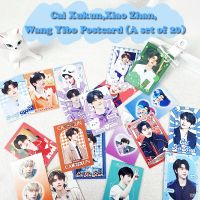 Cai Xukun Xiao Zhan Wang Yibo มินิ ไพ่ใบเล็ก รูปถ่ายขนาด 2 นิ้ว สมุดการ์ด เสน่ห์ ขายส่ง