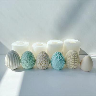 Resin Decoration Candle Mold Gypsum Silicone Chocolate Mould Epoxy Easter Eggs DIY