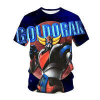 Mazinger Z ชายฟิตเนสเสื้อยืดฤดูร้อนผู้ชาย Grendizer หุ่นยนต์สงครามอะนิเมะ3D พิมพ์ท็อปส์