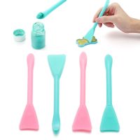 2/5Pcs Multifunction Stirring Brush Soft Silicone Brush Powder Spoon Epoxy Resin Tools for DIY Resin Mold Easy To Clean Glue Paint Tools Accessories