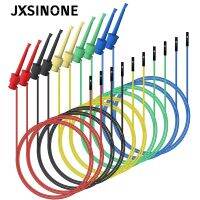 JXSINONE 10PC Dupont Male/Female to Test Hook Clips Silicone Jumper Wires Transistor Tester For Electrical Testing P1534 P1535