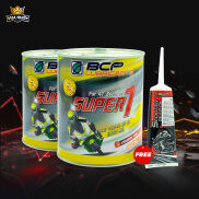 Combo 2 lon nhớt xe ga BCP SUPER 1 API SL, JASO MA2, SAE 15W40