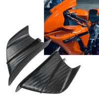 1 Pair Motorcycle Side Fairings Winglets Wind Wing Carbon Fibre Style Aerodynamic Winglets for NINJA400 NINJA250 Z900 Z1000