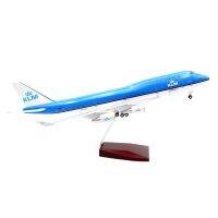 [47CM] โมเดลเครื่องบิน KLM Boeing B747 Airplane Model with LED Light (Touch or Sound Control) Plane for Decoration สวย งานคุณภาพ - ของขวัญ ของสะสม ตั้งโชว์เสริมฮวงจุ้ย