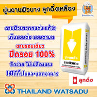 QuickCoat ปูนฉาบผิวบาง (สกิมโค้ท) ลูกดิ่งเหลือง 20 กก. ฉาบรอบเดียวปิดรอย 100%