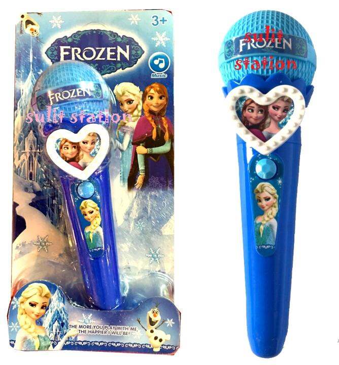 FROZEN ELSA ANNA ANA LIGHTED MUSICAL MIC MICROPHONE TOYS Lazada PH