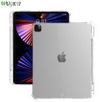 （Hoshi electron）2021สำหรับ iPad Mini 6th Generation เคสใสบางพร้อมถาดปากกาสำหรับ iPad Pro 11 12นิ้ว2020 iPad 10.2 8th 9th Drop เคสแท็บเล็ต