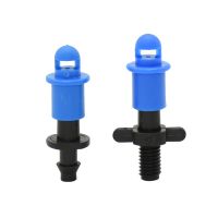 Blue Garden Refractive Mist Sprinkler Atomized Micro Jet Nozzle With 1/4" Barb Threaded Connector Greenhouse Mist Nozzle 30Pcs