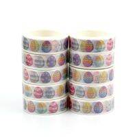 NEW 10pcsLot Decorative Easter Eggs Washi Tapes Japanese Paper Scrapbooking Planner Adhesive ing Tape Cute Stationery