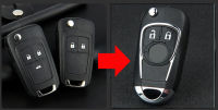 3ปุ่ม2ปุ่มดัดแปลงพลิกพับกรณีเชลล์กุญแจรีโมทสำหรับ Buick Excelle GT XT Keyless E Ntry Fob ปกที่สำคัญ