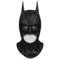 The Dark Knight Mask Superhero Cosplay Headgear Halloween Fancy Dress Party Film Role Play Black Latex Masks Kids Festival Gift