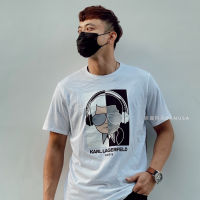 เสื้อยืดโลโก้คอกลมแขนสั้น Karl Lagerfeld สามารถสวมใส่ได้ทั้งชายและหญิง