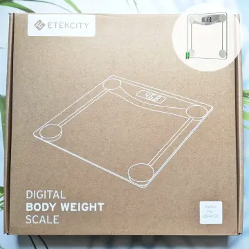 Etekcity Bathroom Scale for Body Weight, Digital Weighing Machine for  People, Accurate & Large LCD Backlight Display, 6mm Tempered Glass, 400 lbs