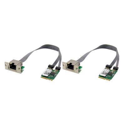 2X M.2 A+E KEY 2.5G Ethernet LAN Card RTL8125B Industrial Control Network Card PCI Express Network Adapter