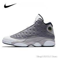 New Arrival HOT 【Original】 ΝΙΚΕ Ar- J0dn- 13 R Atmosphere Grey High-Top Fashion Basketball Shoes MenS and WomenS Comfortable Outdoor Sports Shoes {Free Shipping}