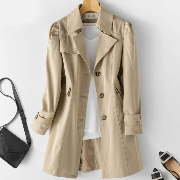 New Arrival】Fashion Women Coats Spring Windbreaker Women's New Arrival  Spring And Autumn Coat Korean Style Slim Long Trench Coats For Women |  Lazada Singapore