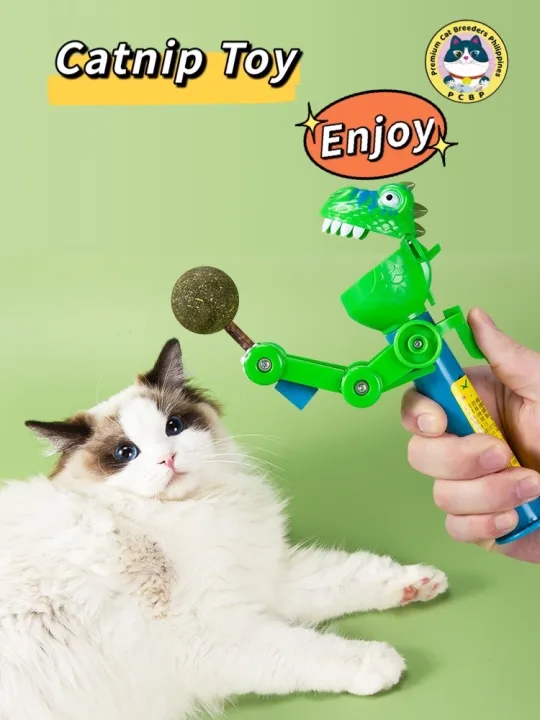 cat toy catnip lollipop dinosaur tik tok ins funny cat snack treat pet