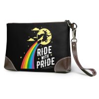 Pride Clutch Bag Handle Fashion Clutch Purse Pattern Leather Summer Wallet