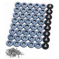 48Pcs Furniture Gliders PTFE Easy Moving Sliders with Screw Floor Protector for Tiled Hardwood Floors(25Mm Round)