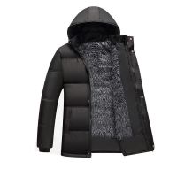 Agafgadf Casaco De Inverno Impermeável Para Homens Parka Com Capuz Casaco LÃ Grossa Casacos Zíper ขนาดพิเศษ4XL 2023น่าสนใจ