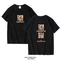 COD Spot quality cotton T-shirts mens black year of the tiger printed short-sleeved t-shirts mens pure cotton 2023 summer bottomed shirts American super hot half-sleeved couples tops girls