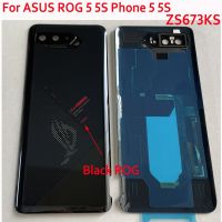 ฝาหลังของแท้สำหรับ Asus ROG Phone 5ฝาหลัง ZS673KS ฝาหลังอะไหล่ซ่อมที่เปลี่ยนฝาครอบ