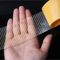 20M Mesh High Viscosity Transparent Double-sided Grid Tape Glass Grid Fiber Adhesive Tape Adhesives  Tape