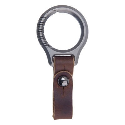 Faux Leather Metal Universal Ring Gift Men Heavy Duty Durable Belt Accessories Clip For Car Keychain Holder