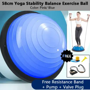 Half Yoga Pump Balance Strength Training Home Gym Workout Bosu Ball - China  Bosu Ball and Balance Ball price