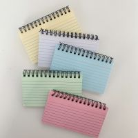 Ins Color Simple Style Coil Memo Pad Horizontal Line Student Creative Index Card Book Office Notepad School Stationery 50 Sheets