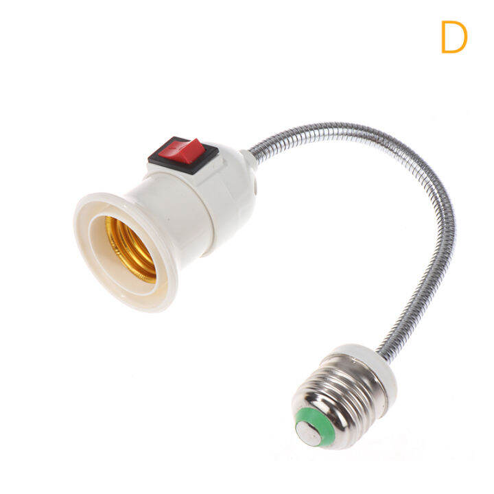 Metal E27 Lamp Base Flexible Bend Mobile Test Light Socket Light